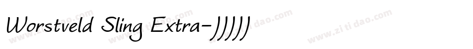 Worstveld Sling Extra字体转换